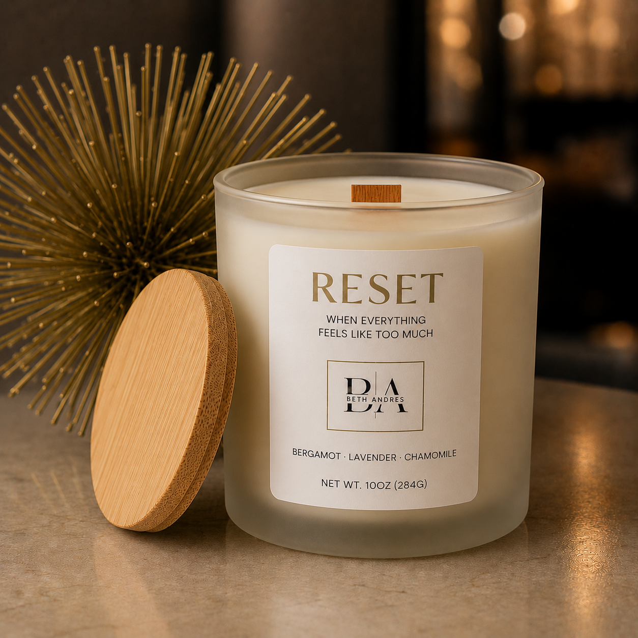 RESET — Apricot Coconut Candle