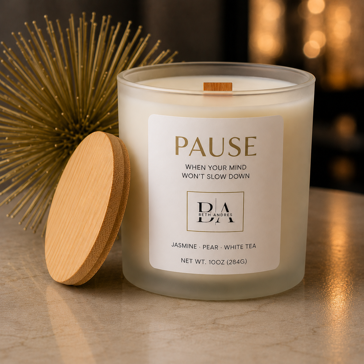 PAUSE — Apricot Coconut Candle